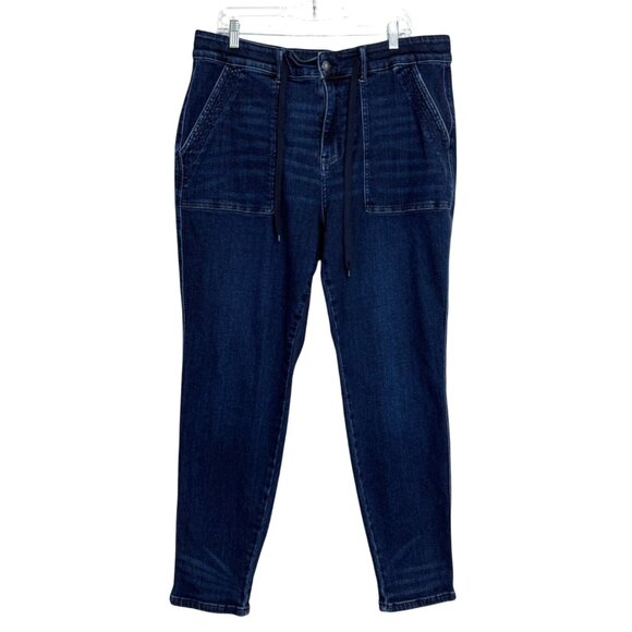 Judy Blue Womens Denim Jogger Pants With Drawstring Blue Size 18W - Picture 1 of 9